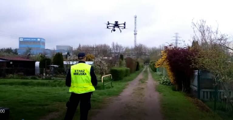 Drony na straży porządku w ogrodach działkowych: kontrola osiedli Brzeziny, Mazurskie i Wojska Polskiego