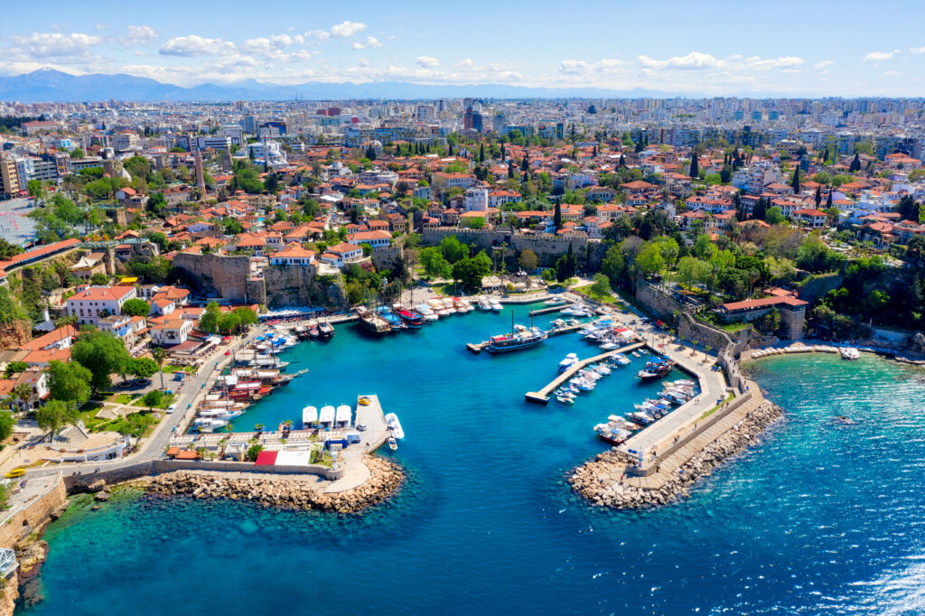 Antalya Harbor, Turkey, taken in April 2019\r\n' taken in hdr