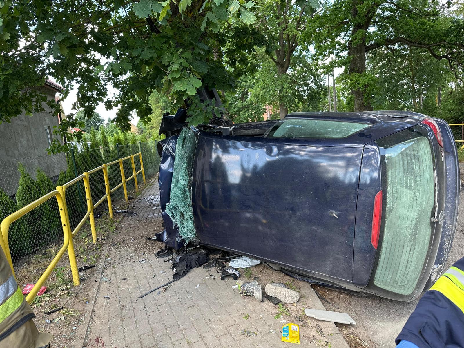 W małej miejscowości Paluzy doszło do tragicznego wypadku drogowego wypadek Olsztyn, Wiadomości, zShowcase