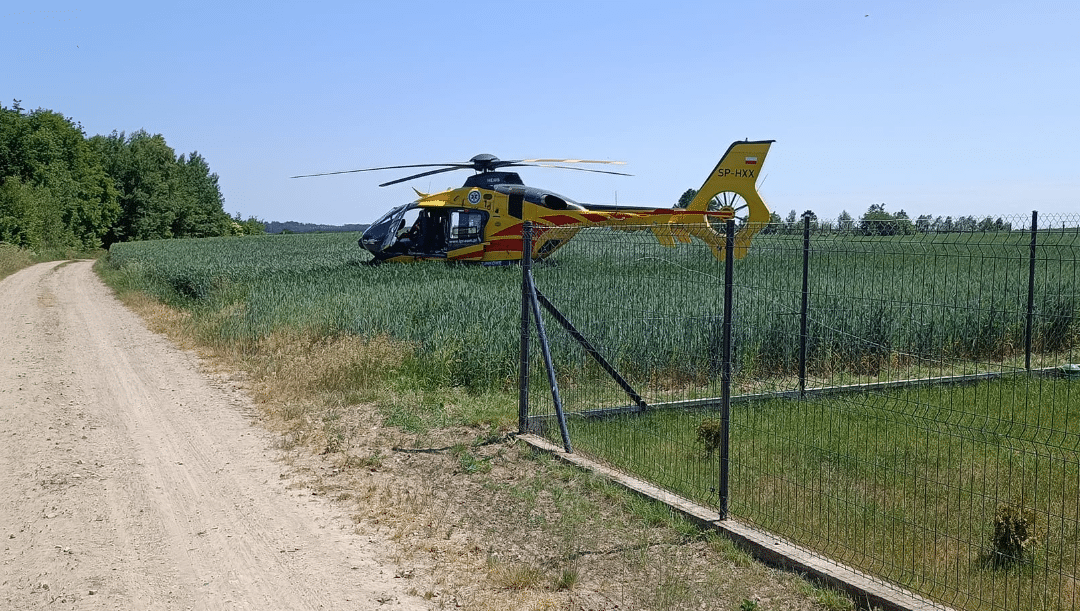 11-latek przygnieciony przez maszynę rolniczą wypadek Wiadomości, Olsztyn