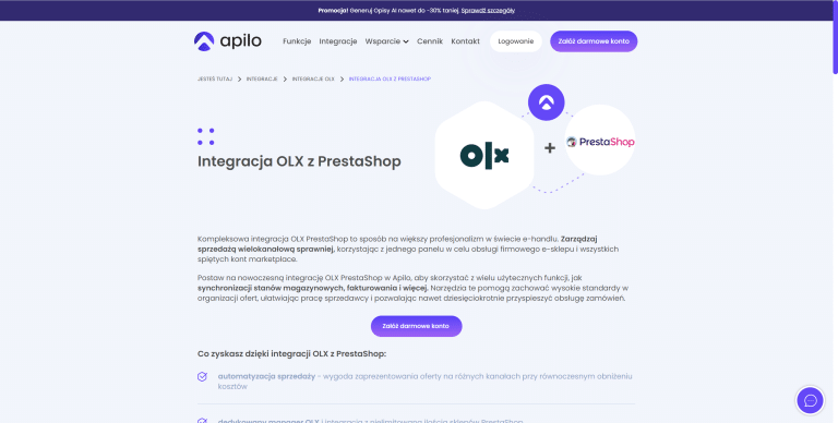 Jak zsynchronizować produkty między OLX a Prestashop?