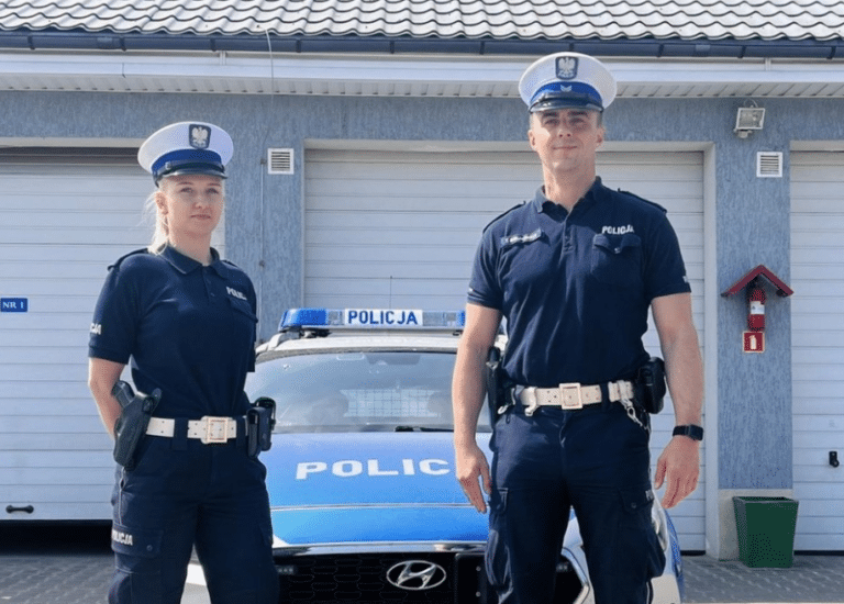 Rutynowa kontrola drogowa przerodziła się w akcję ratunkową