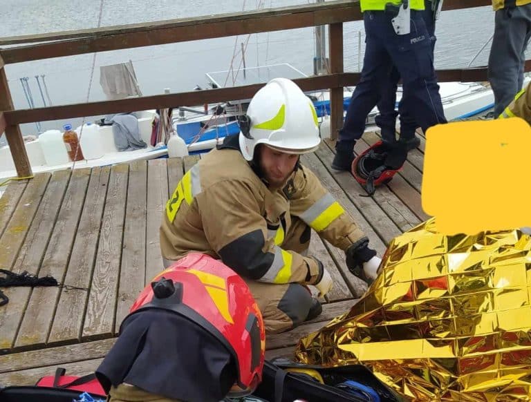 Wypadek na jachcie. Dwie osoby poparzone