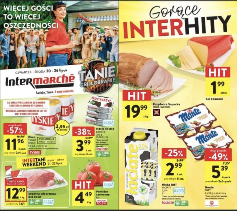Tanie zakupy w Intermarché Olsztyn. Gazetka promocyjna. Ważna tylko do 26 lipca 2023 r.