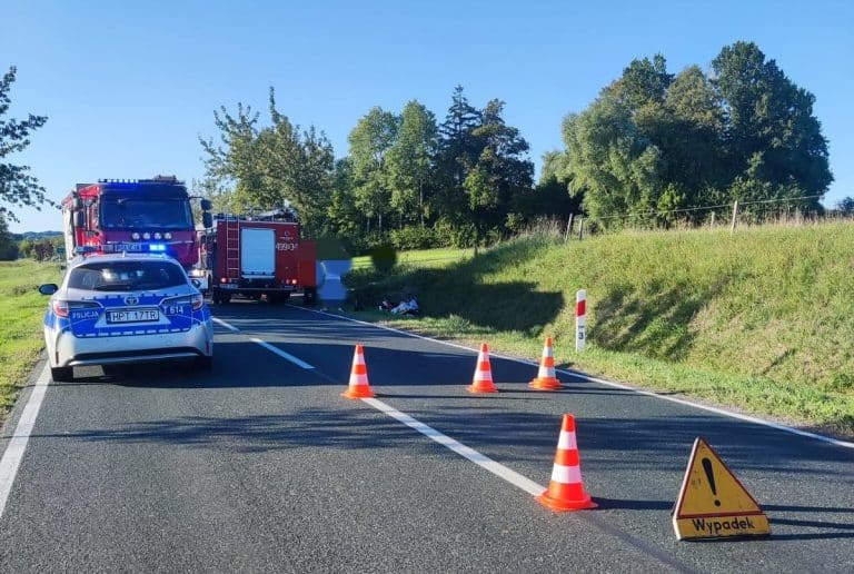 Tragiczny wypadek motocyklisty na DK16
