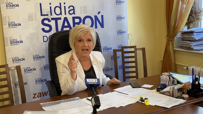 Skandal podczas konferencji senator. Lidia Staroń wpadła w furię
