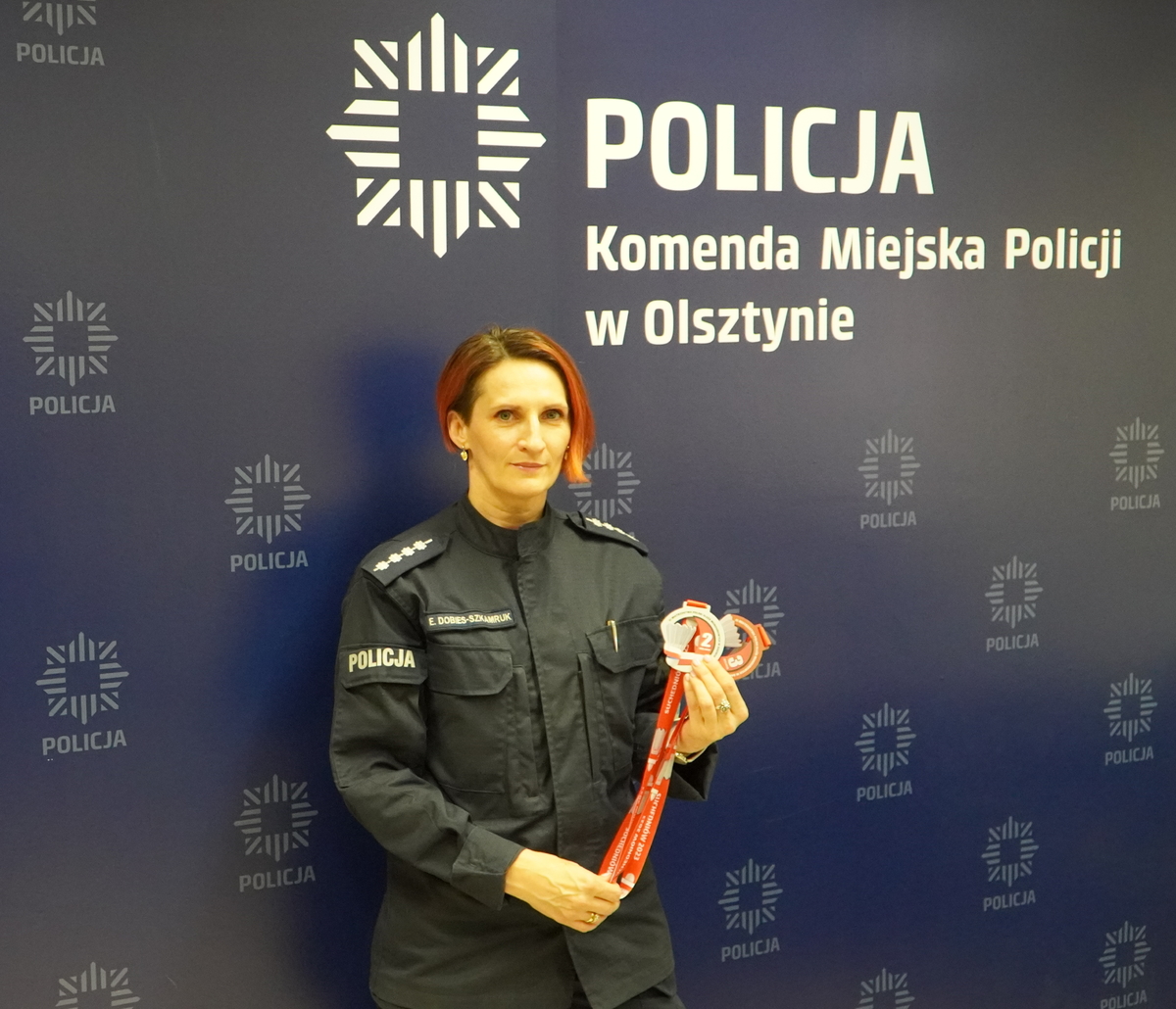 Funkcjonariuszka z Olsztyna zdobyła wysokie miejsca w Mistrzostwach Polski Służb Mundurowych w badmintonie Na sygnale Olsztyn