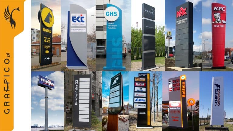 Graffico kocha pylony reklamowe