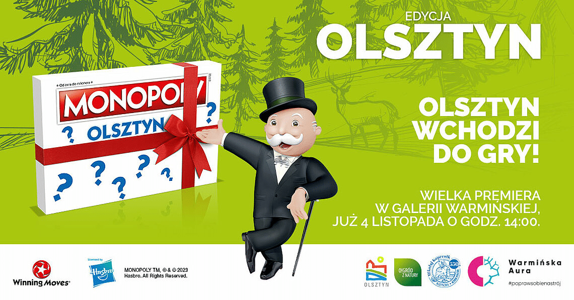 Olsztyn dołącza do elitarnego grona miast z własną edycją Monopoly rozrywka Wiadomości, zPAP