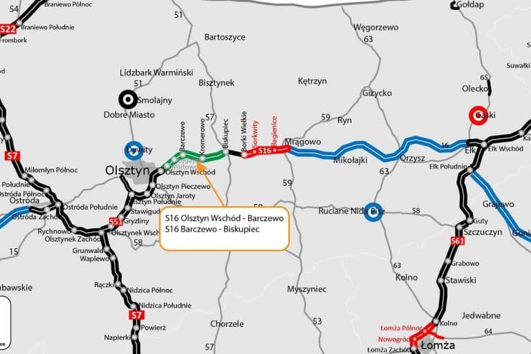 Co z S16 od Mrągowa do Ełku? Jest już decyzja urzędników