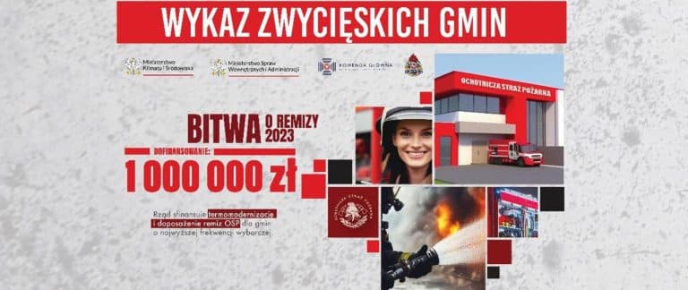 Znamy listę zwycięskich gmin w ramach akcji &bdquo;Bitwa o remizy&rdquo;