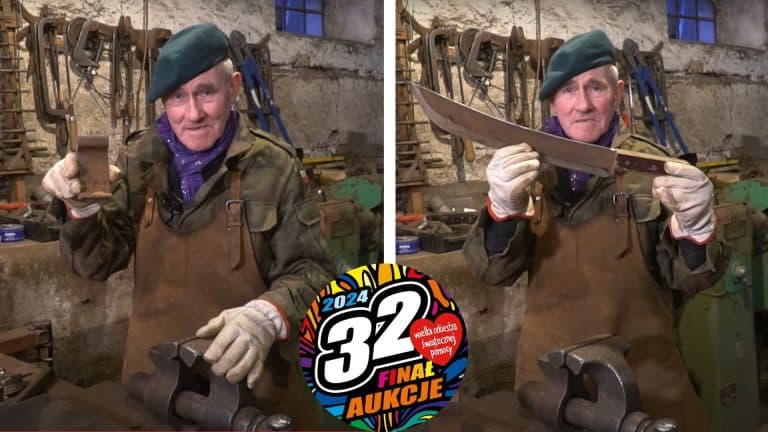 Rekordowe cięcie szyny i maczeta dla WOŚP &ndash; Romek Zaklinacz Byk&oacute;w w akcji charytatywnej