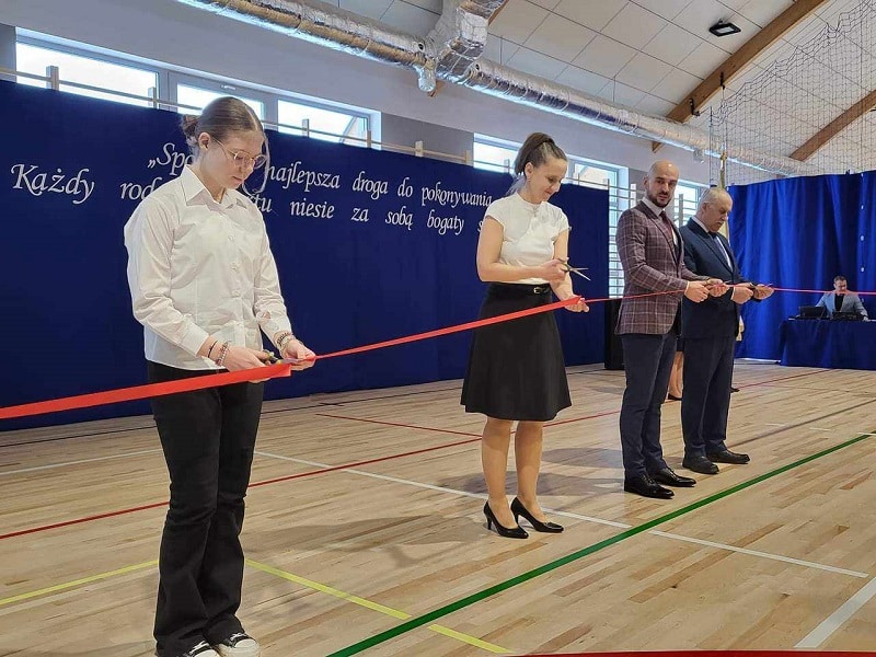 Nowa hala sportowa w Prostkach – otwarcie obiektu z programu „Sportowa Polska” sport Materiał zewnętrzny