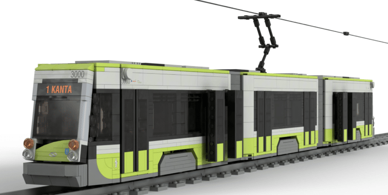 Motorniczy z Poznania buduje olsztyńskie tramwaje z LEGO
