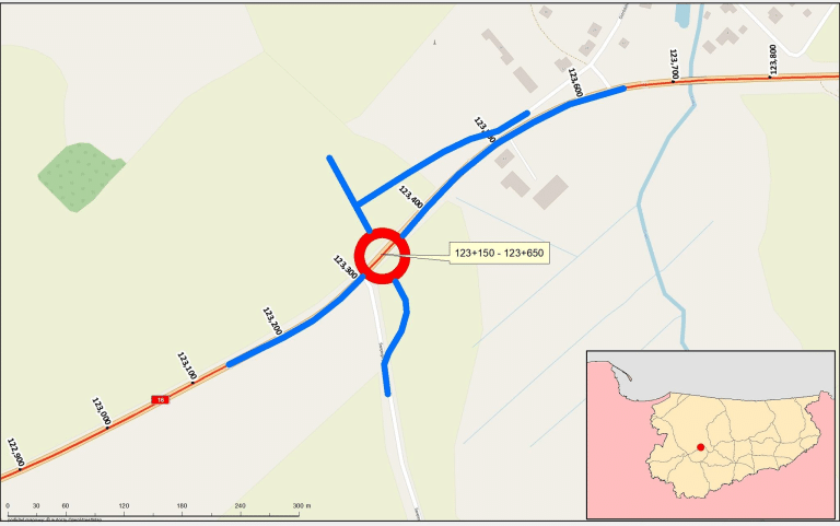Budowa nowego ronda na DK16 napotkała poważne trudności