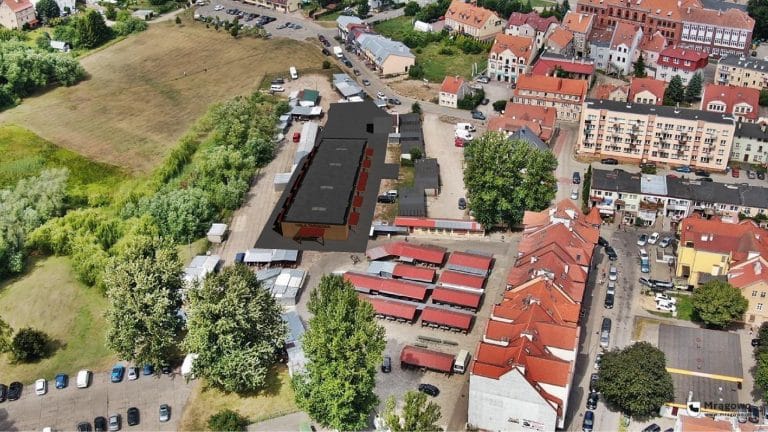 Wielka modernizacji targowiska miasta na Mazurach