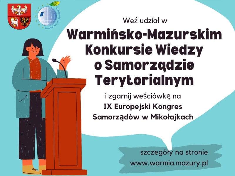 Plansza zachęcająca do udziału w konkursie