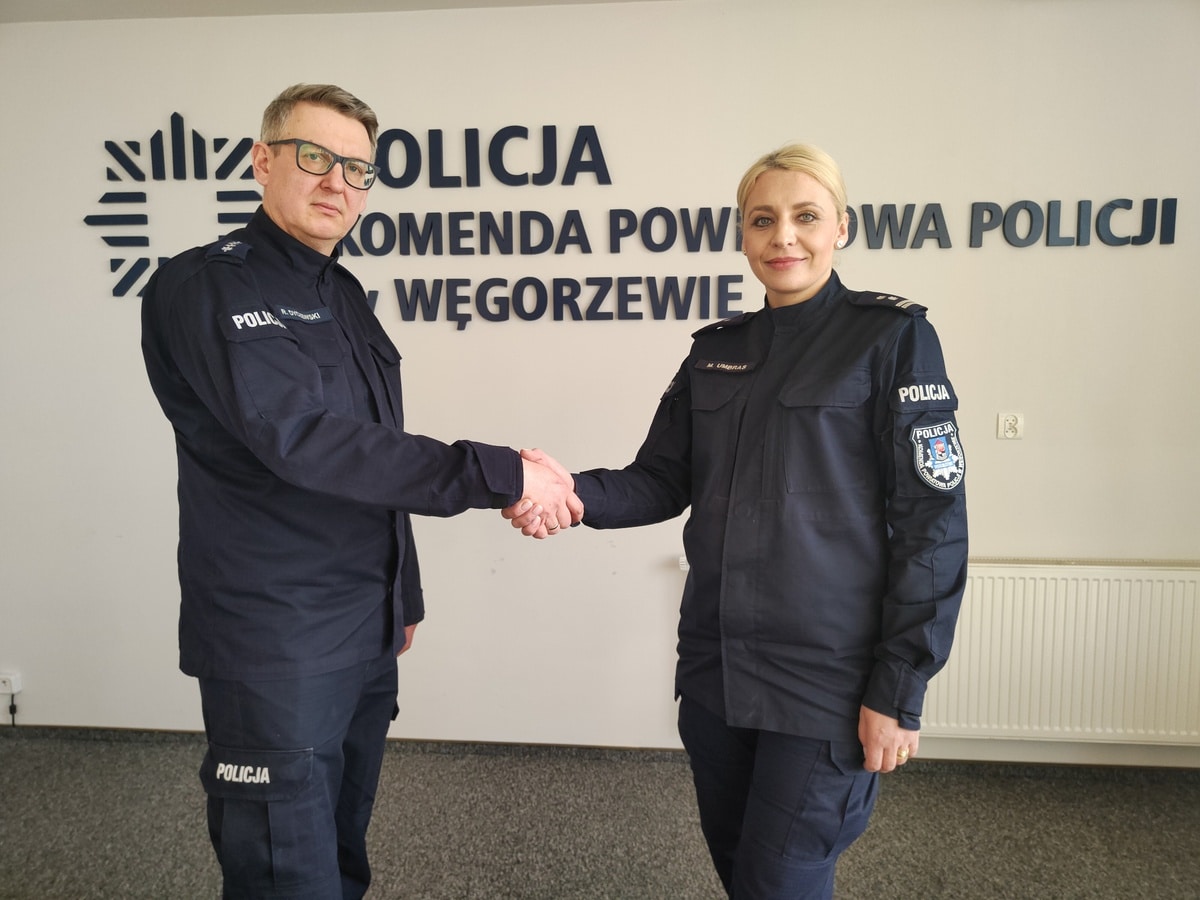 Komendant mł. inspektor Martyna Umbras ma nowego zastępcę Kronika policyjna Wiadomości