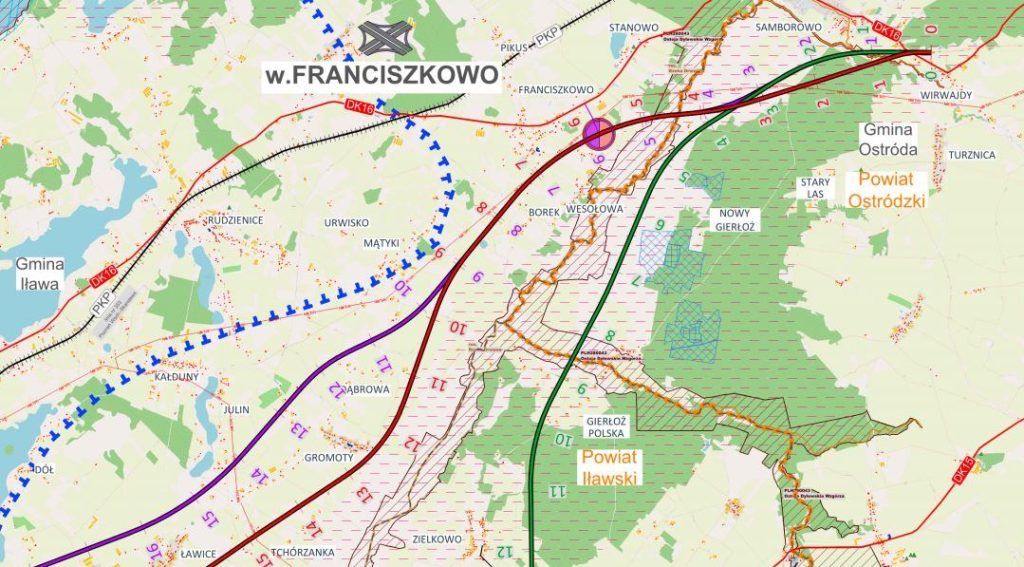 Którędy zostanie poprowadzona droga, która połączy Warmię i Mazury z autostradą A1? ruch drogowy Olsztyn, Wiadomości, zShowcase