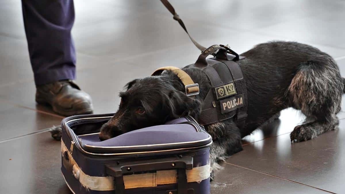 Na lotnisku w Szymanach psy służbowe doskonaliły swoje umiejętności lotnisko Wiadomości