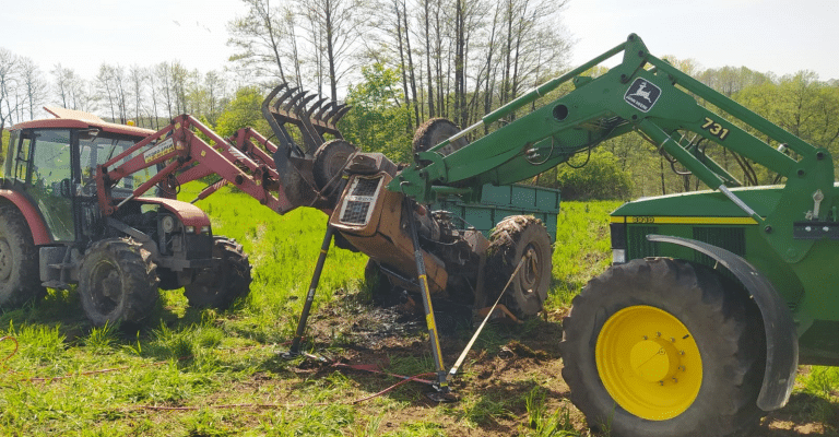 Ciągnik przygniótł mężczyznę. Nie udało się go uratować