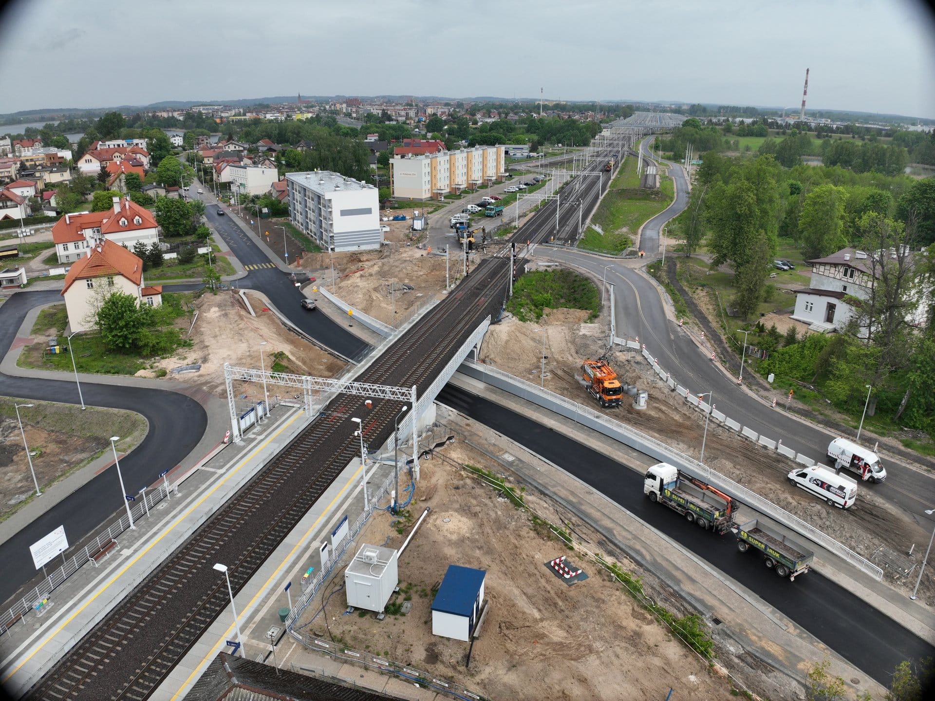 Otwarcie pierwszego bezkolizyjnego skrzyżowania na Mazurach pociąg Olsztyn, Wiadomości, zPAP