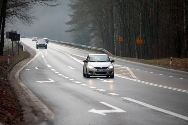 wylot z Olsztyna w stronę Warszawy.