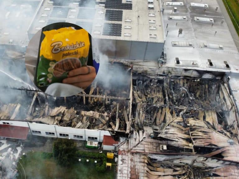 Spłonęła fabryka &bdquo;Paluszk&oacute;w Beskidzkich&rdquo;. Internauci ruszyli na ratunek