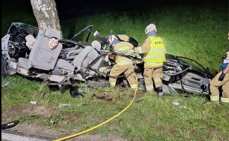 Śmiertelny wypadek na trasie do Barczewa. 29-letni żołnierz zginął na miejscu