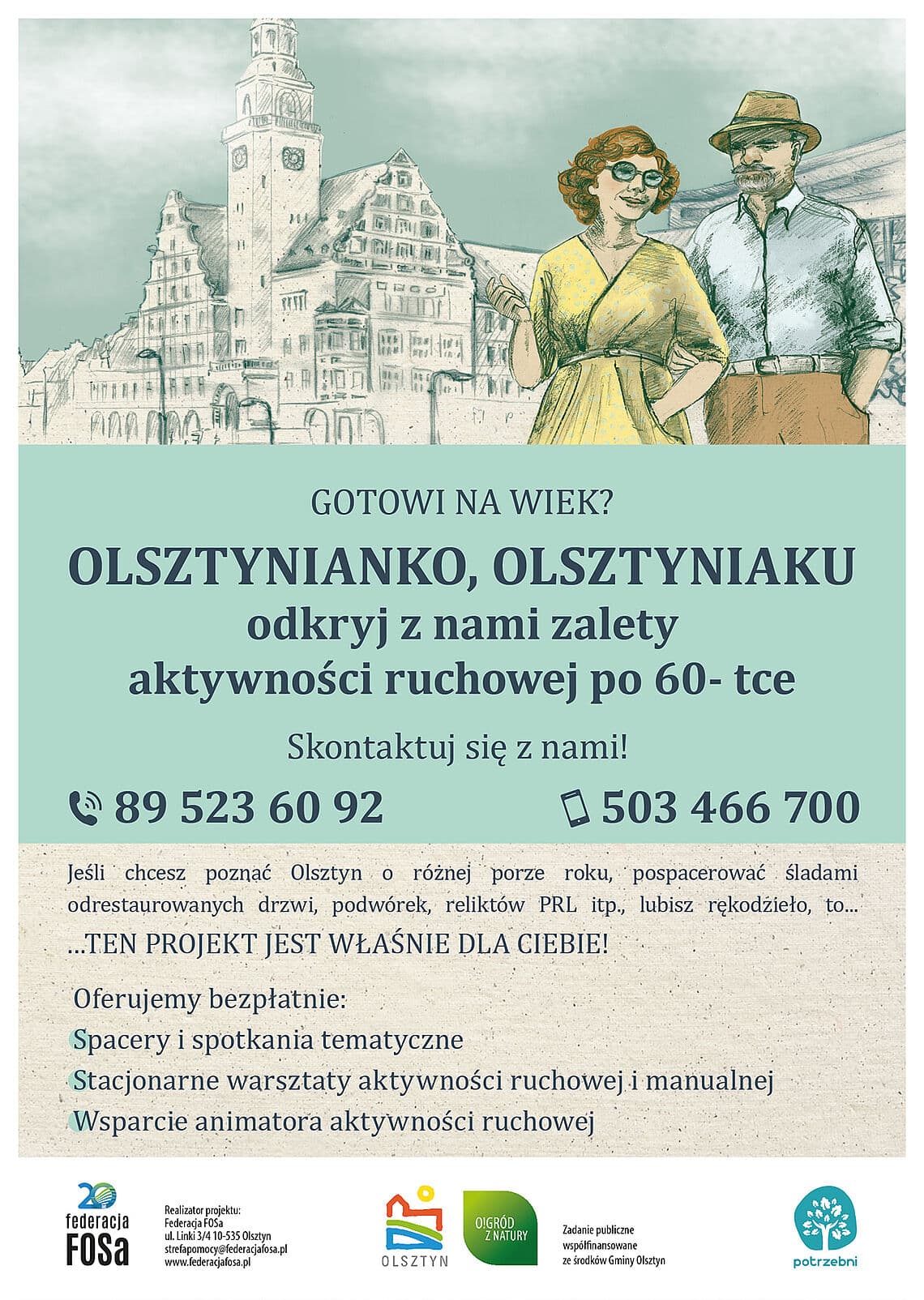 Olsztyn uruchamia projekt społeczny wspierający aktywność osób starszych zdrowie Olsztyn, Wiadomości, zShowcase