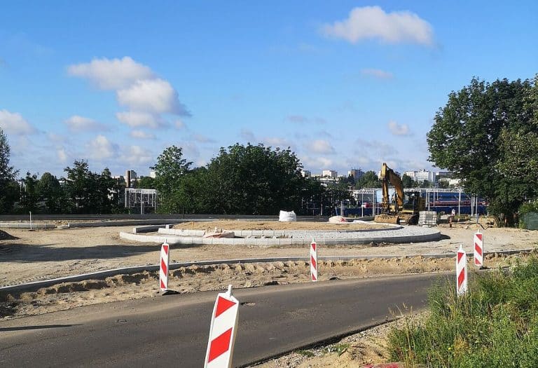 W Olsztynie trwają zaawansowane prace nad budową nowego ronda