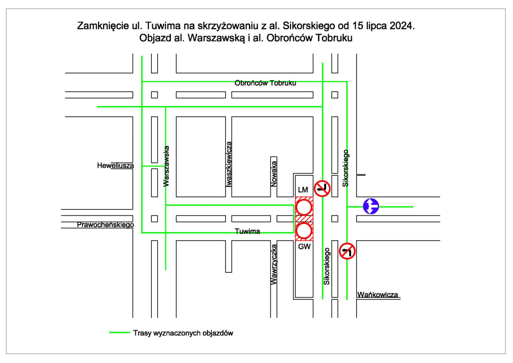 I stało się, główne skrzyżowanie w Olsztynie zamknięte. Tramwaje nie kursują! komunikacja miejska Olsztyn, Wiadomości, zShowcase