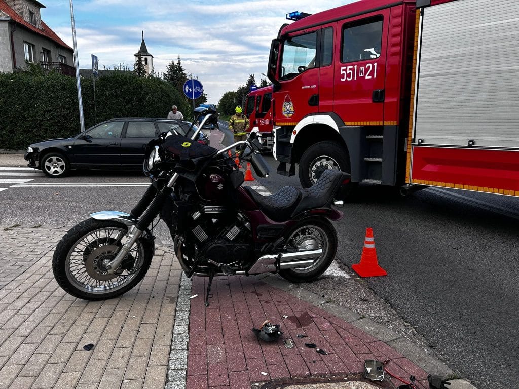 Manewr, który mógł kosztować życie motocyklisty Kronika policyjna Szczytno, Wiadomości, zShowcase