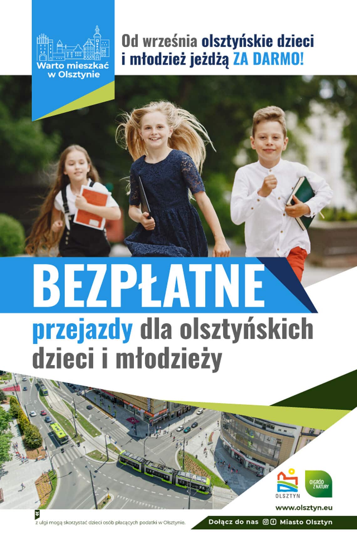 Darmowa komunikacja miejska dla dzieci i młodzieży od września – jak skorzystać? komunikacja miejska Olsztyn, Wiadomości, zShowcase