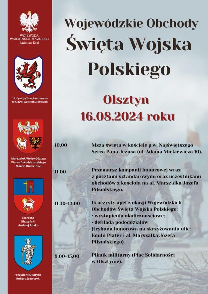 Defilada i Piknik w Olsztynie – Wojewódzkie Obchody Święta Wojska Polskiego historia Olsztyn, Wiadomości, zShowcase