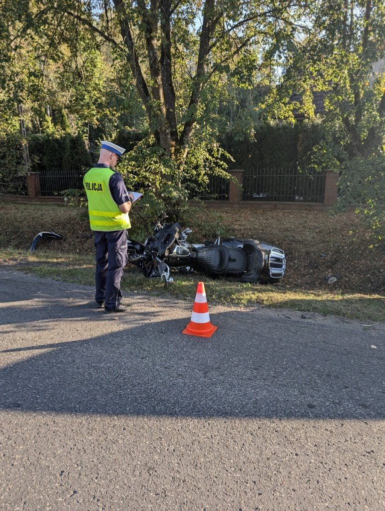 Uderzył w motocyklistę i uciekł ruch drogowy Gołdap, Wiadomości, zShowcase