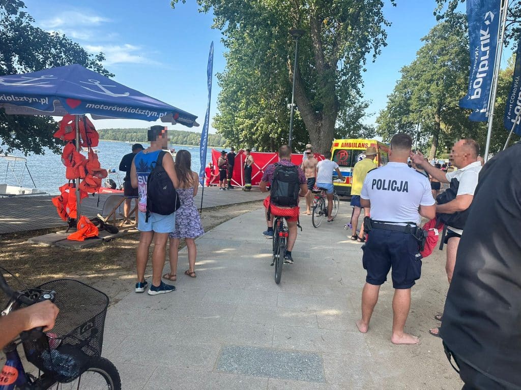 36-letni ojciec trójki dzieci zginął na Plaży Miejskiej ratując swojego syna jezioro Olsztyn, Wiadomości, zShowcase