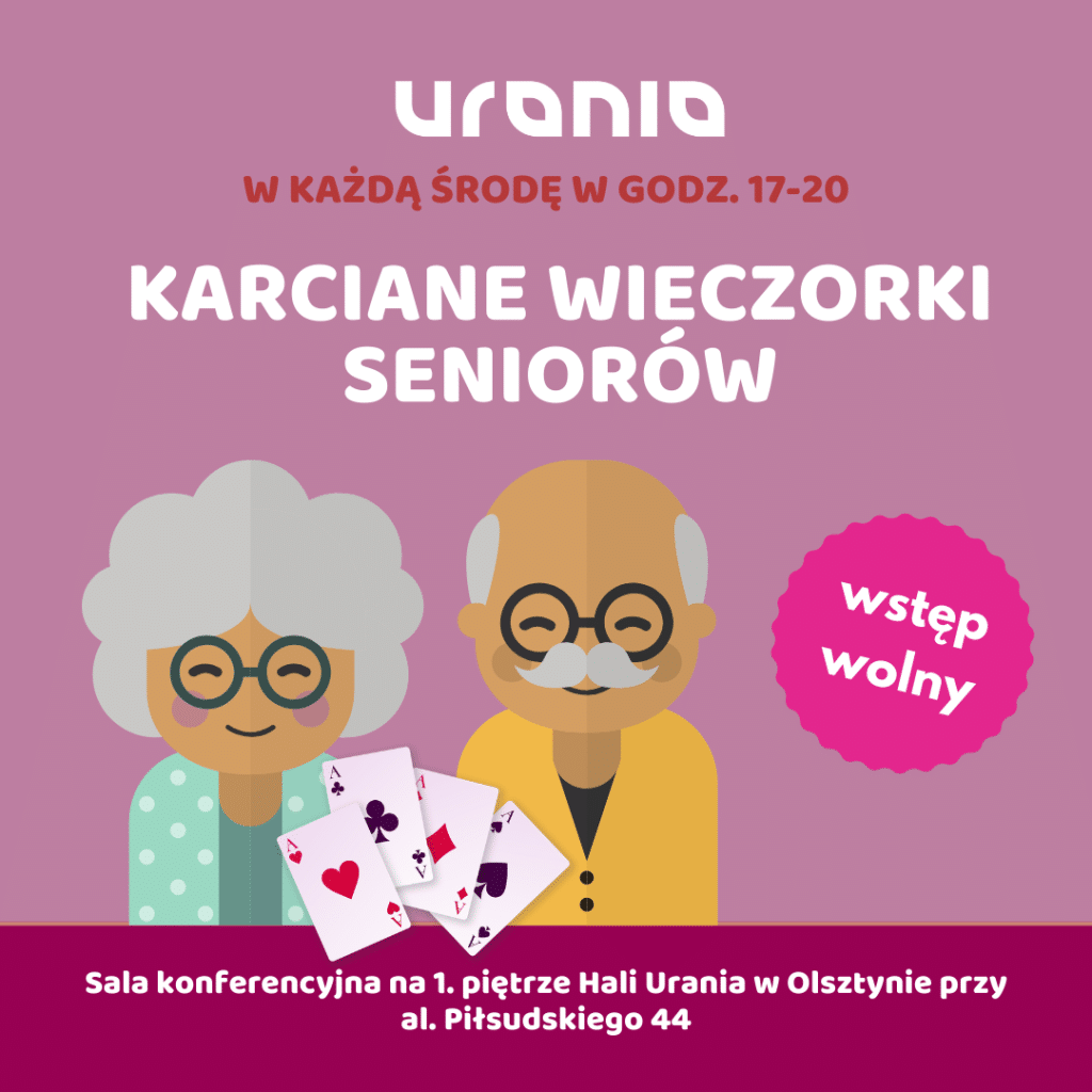 Brydż, remik, kanasta – Hala Urania zaprasza seniorów na wieczorki karciane rozrywka Olsztyn, Wiadomości, zShowcase