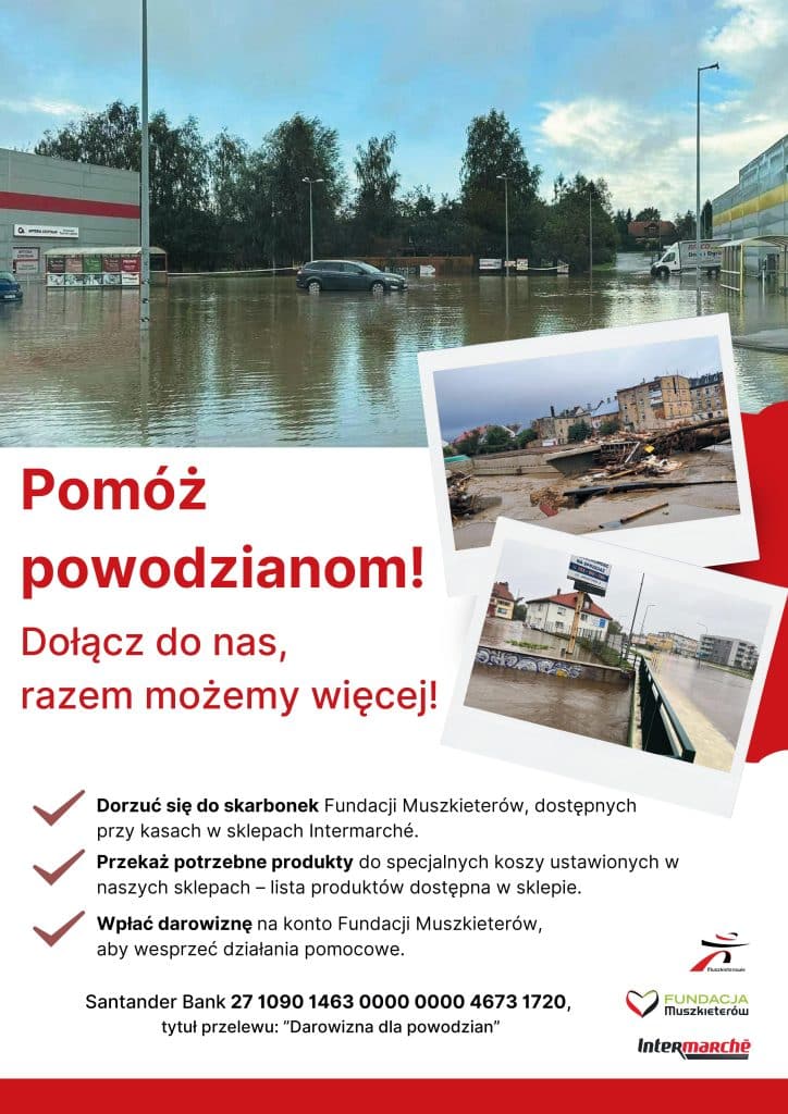 Robiąc zakupy w Intermarché Olsztyn pomagasz powodzianom zakupy Artykuł Sponsorowany, TOP, Wiadomości