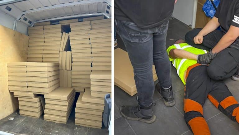 Nielegalny towar za 14 mln złotych w pudełkach do pizzy. „Pizzermani” wpadli