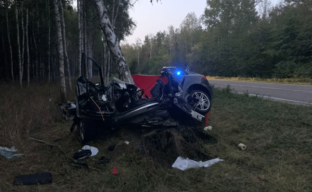 Kierowca Audi stracił panowanie i uderzył w drzewo. Nie przeżył Kronika policyjna Szczytno, Wiadomości, zShowcase