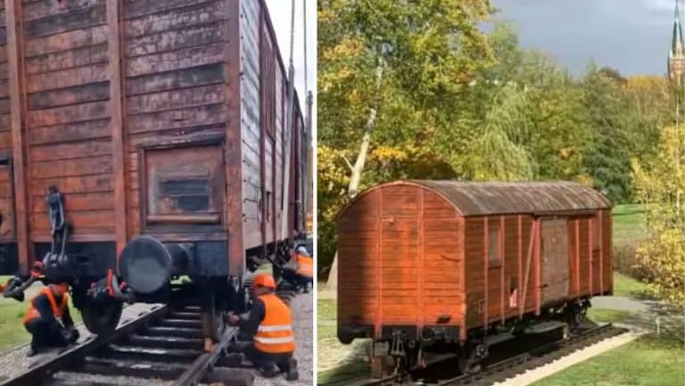 Przesiedleńczy wagon &bdquo;Dresden&rdquo; już zajął honorowe miejsce