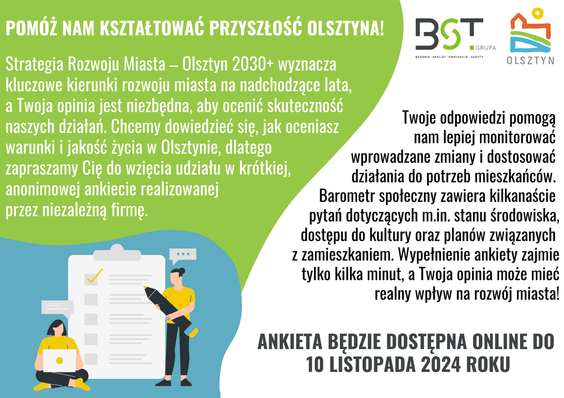 Twoje zdanie się liczy. Weź udział w ankiecie o przyszłości Olsztyna społeczeństwo Olsztyn, Wiadomości, zShowcase