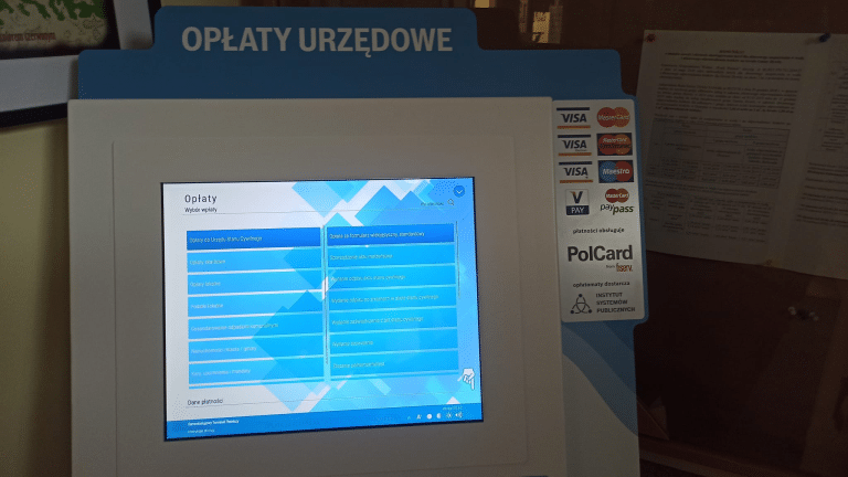 W Urzędzie Gminy Dywity stanął nowoczesny opłatomat