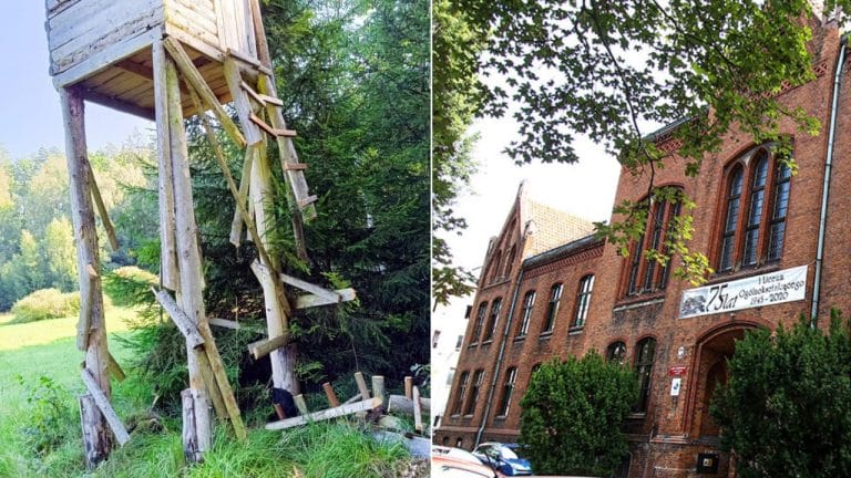 To nauczyciel z olsztyńskiego liceum niszczył myśliwskie ambony