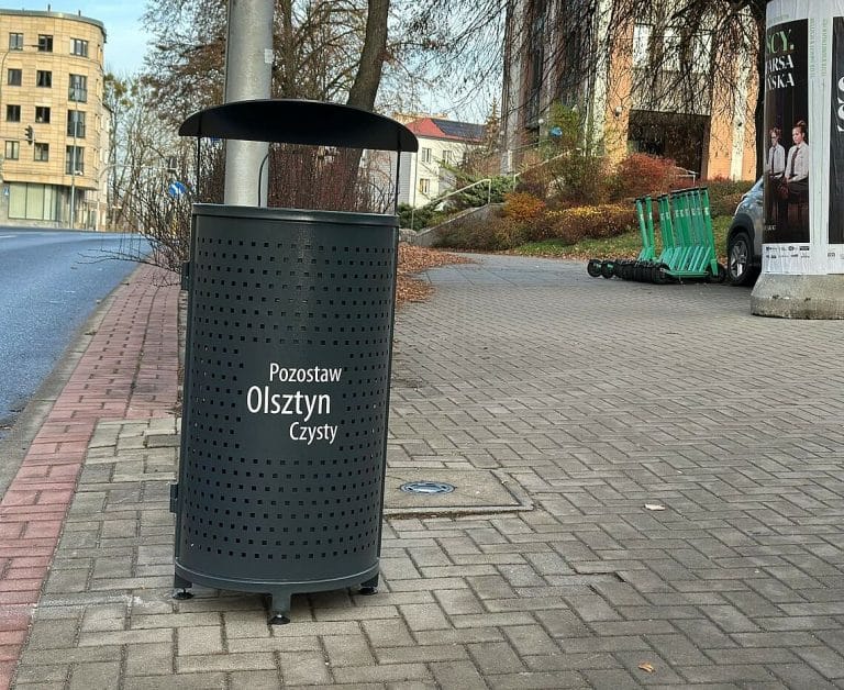 140 nowych koszy już na ulicach Olsztyna. Będzie czyściej?