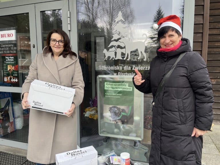 Olsztyńska radna Zdzisława Tołwińska wspiera schronisko w Mikołajki