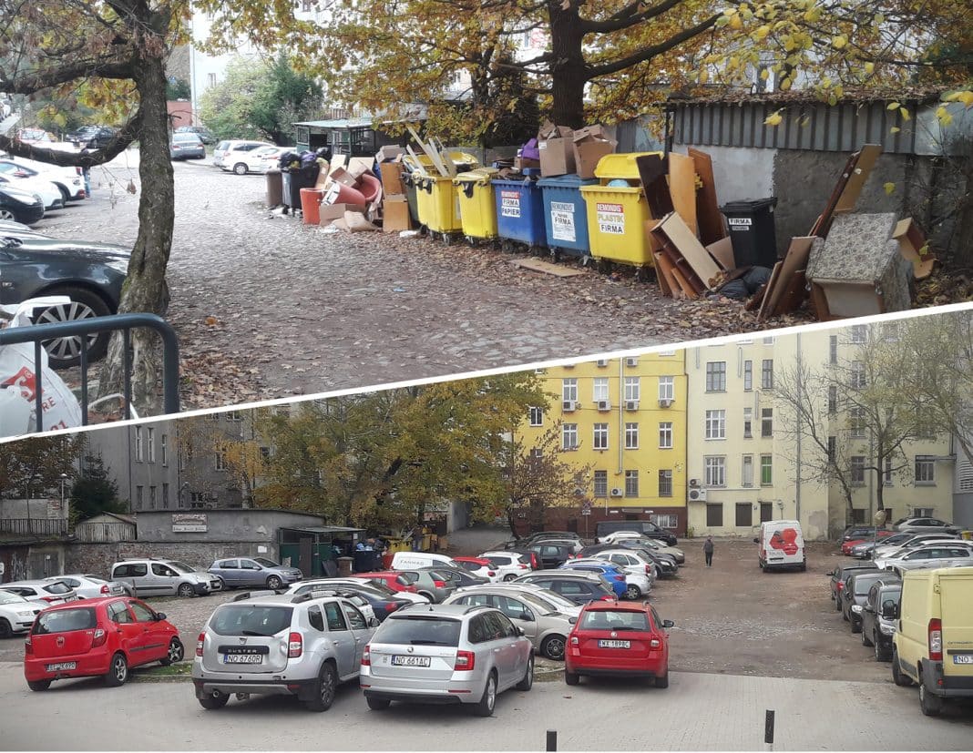 Dziki parking przy Aurze