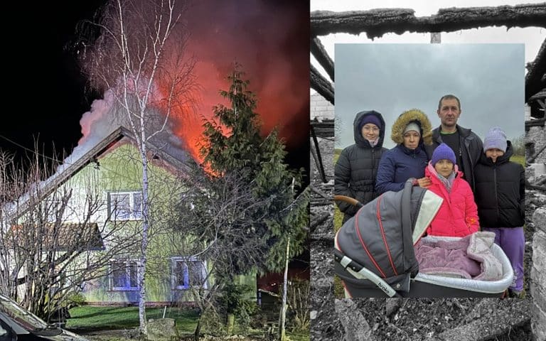 Stracili dom w pożarze.