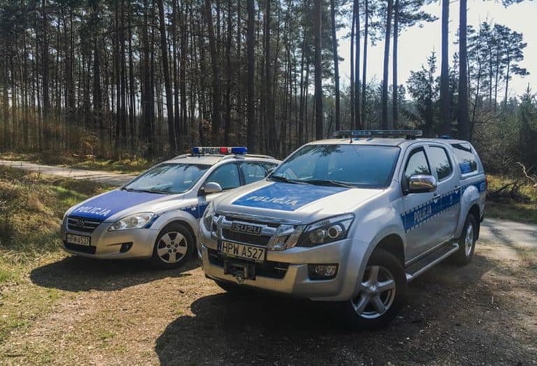 Policja w lesie